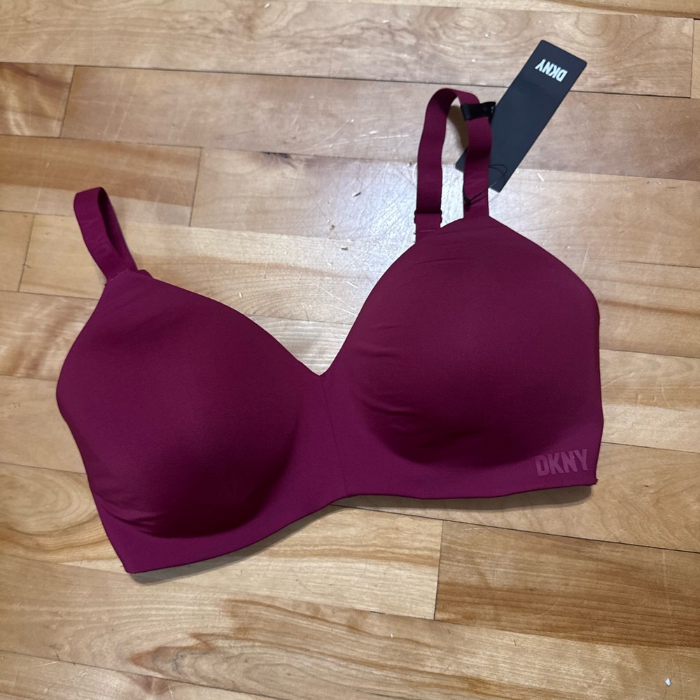 DKNY Deep Red Women's Bra